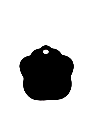 Aftryk af pote – Gravering 1 side – Express Gravering