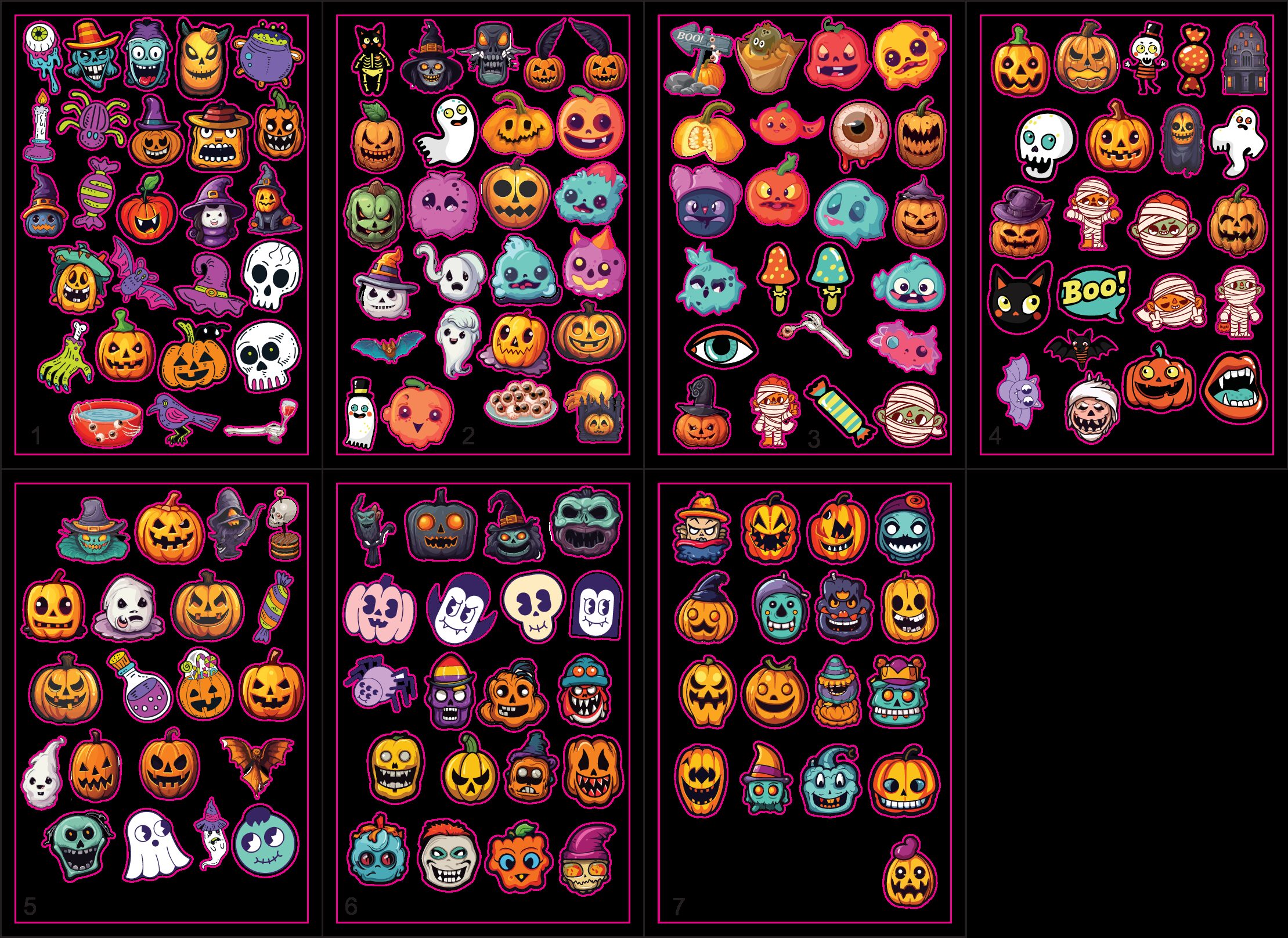 Halloween Klistermærker